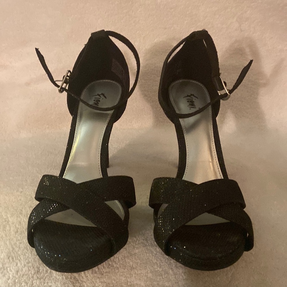Strappy high heels